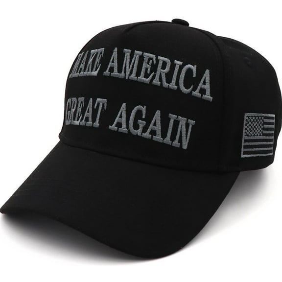Trump Black MAGA Hat- Make America Great Again, President Cap