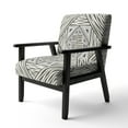 thumbnail image 2 of Designart "Minimalist Graphics II" Upholstered Transitional Accent Chair - Arm Chair, 2 of 5