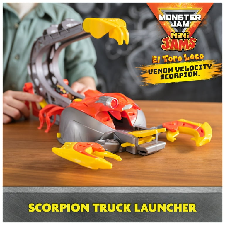 Monster Jam, El Toro Loco Venom Velocity Scorpion Playset, for