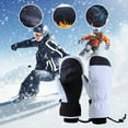 thumbnail image 2 of AWZXDE Ski Gloves Mens Winter Snowboard Warm Screen Cold Color Blocking Protection Water, 2 of 3