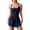 C-Blue83, variant on Workout Rompers Women Tummy Control Athletic Running Onesie Spaghetti Strap Square Neck Short Jumpsuits Gym Clothes