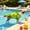 A, variant on Dragonfly Dog Life Jacket with Handle D-Ring Adjustable Padded Flotation Swimsuit for Pool Beach Boating,C