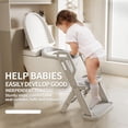 thumbnail image 4 of Asiento de entrenamiento para ir al baño CheerKid para niños pequeños, plegable con escalones, 4 of 9