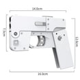 thumbnail image 4 of Juguete Al Aire Libre Modelo de teléfono plegable Pistola de balas blandas 2 Pistola de ráfaga (Configuración alta blanca) Tmvgtek libre de BPA, 4 of 9