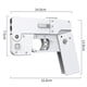 thumbnail image 4 of Modelo de teléfono plegable Pistola de balas blandas 2 Pistola de eyección de ráfagas (estándar blanco), 4 of 8