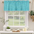 thumbnail image 4 of Minimalist Turquoise Valances for Window 2 Pack, Vintage Art Distressed Window Valance Curtains for Kitchen, Rod Pocket Short Curtains for Bathroom Bedroom Decor, 54" x 18", 4 of 9