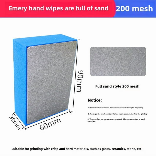 Professional Diamond Grinding Disc for Tile & Glass Edging – 200# Full Sand Abrasive Tool with Durable Diamond Construction, Compact Design, and High Efficiency for Polishing Ceramic, Rock Slab, and