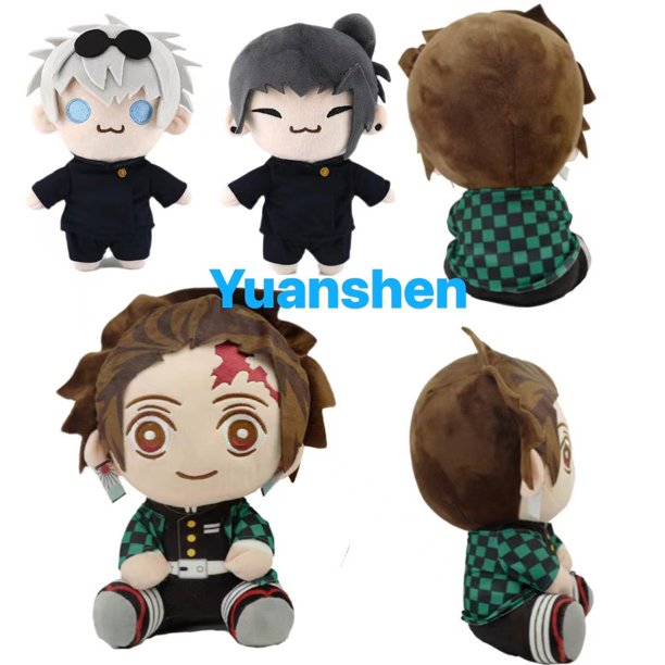 Demon Slayer Anime japonés Tomioka Giyu Kamado Tanjirou Kamado Nezuko Agatsuma Zenitsu juguetes de Peluche muñeca regalo para mujeres, nuevo, 20cm