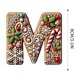 thumbnail image 3 of Adornos navideños personalizados con letras | 26 adornos colgantes DIY con gorros de Papá Noel | Decoración navideña acrílica para el hogar y el árbol, 3 of 4