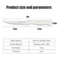 thumbnail image 7 of Harriet 6 Pieces Stainless Steel Steak Knife Set with White Handle, 7 of 7