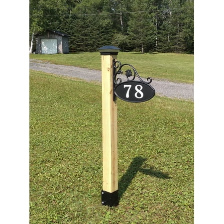 MTB Supply 713049949659 Fence Post Ground Spike, Black - 36 x 4 x 4 in. - Pack of 4