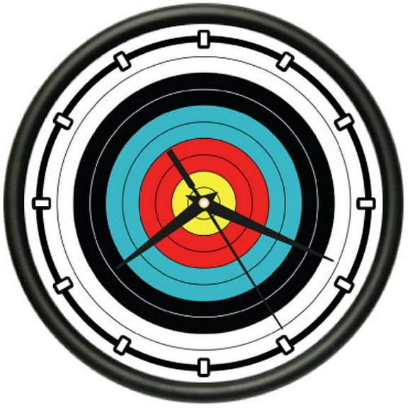 ARCHERY Wall Clock target bow arrows bowhunting gift