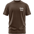 thumbnail image 2 of Rollin Hard men's Sideshow Lowrider brown classic fit front and back print graphic tee shirt, 2 of 5