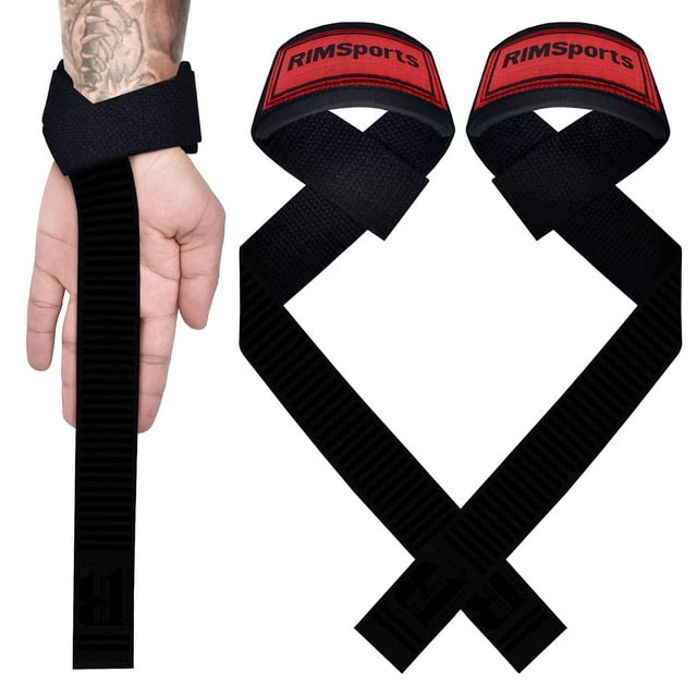 RIMSports Power Weight Lifting Straps for Gym Deadlift and Workout
