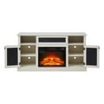 thumbnail image 6 of Remote Controlled Fireplace 58.27"W TV Stand Spacious Storage Embedded Cord Management Rustic Design Fits 60-69" Screen, 6 of 12