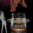 thumbnail image 3 of Set de vasos para whisky BOLESTA, vaso giratorio, cristal, 160 ml, 3 of 9