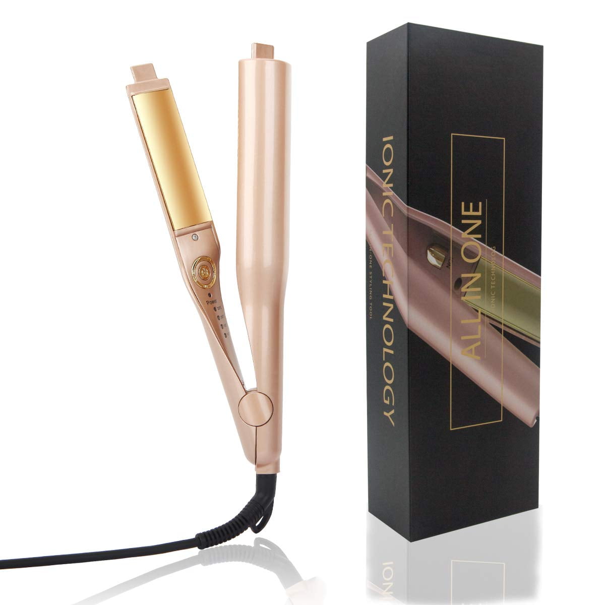 2 in one twist straightening curling iron