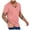 Pink, variant on Men's Fitness Muscle V-Neck Short Sleeve T-Shirt - Quick Dry Breathable Sport Top, Spandex Material, Suitable for Gym/Running