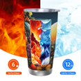 thumbnail image 5 of Logiee Sunset Floral Fantasy Landscape Print 20OZ Car Cup with Lid, Stainless Steel Vacuum Insulated Double Wall Travel Tumbler, Durable Insulated Coffee Mug,Thermal Cup with Straw-Without Straw, 5 of 8