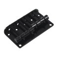 thumbnail image 3 of 2Set 4 String Vintage Style Bass Hardtail Bridge for Precision Jazz Bass Top Load Upgrade,Black & Silver, 3 of 7