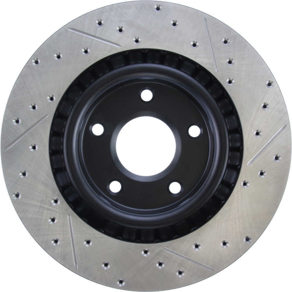 StopTech Power Slot 05-07 Cadillac XLR / 06-09 Chevy Corvette Front Right Drilled & Slotted Rotors Fits select: 2005 ,2006-2008 CHEVROLET CORVETTE