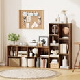 thumbnail image 4 of Gymax 7-Cube Bookcase Vertical or Horizontal Freestanding Bookshelf w/7 Compartments, 4 of 10