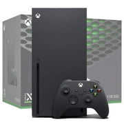 Angle View: Microsoft - Xbox Series X 1TB Console – Black - RRT-00001 Refurbished