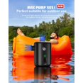 thumbnail image 4 of Electric Inflator Pump 4000mAh, Air Pump Battery Rechargeable Inflatable Air Mattress Pump, Portable Air Pump with 4 Air Jets, 4 of 4