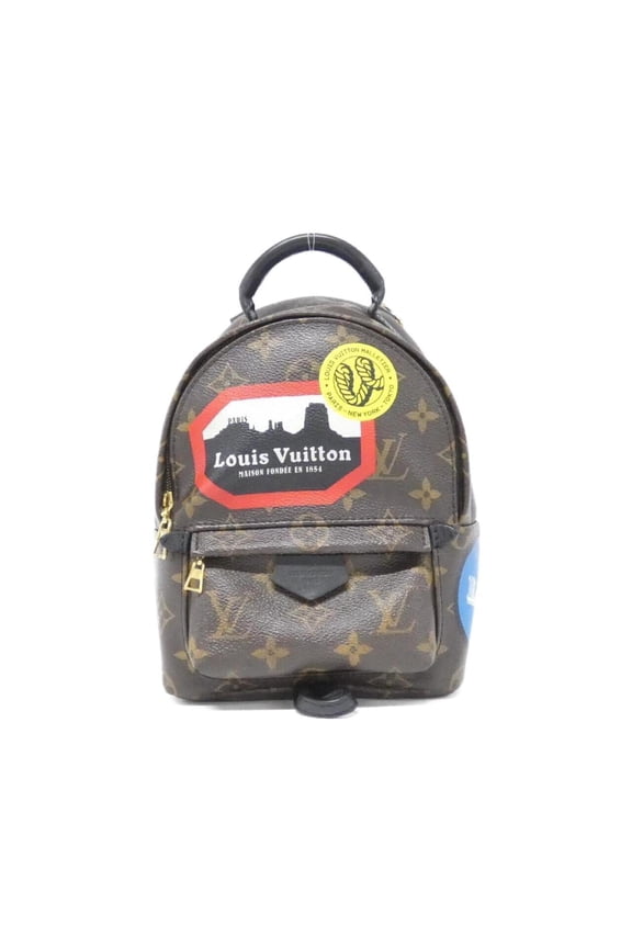 Pre-Owned Louis Vuitton Monogram World Tour Palm Springs Backpack Mini M42971