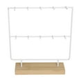 thumbnail image 2 of Esquirla Jewelry Display Rack Ear Card Display Holder for Ear Cards Keychains White, 2 of 7