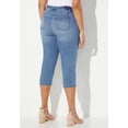 thumbnail image 2 of Catherines Women's Plus Size Sparkle Trim Jean Capri, 2 of 5