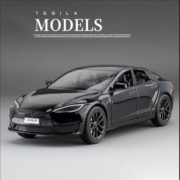 Roadster-coche de juguete con sonido Y luz para niños, juguete coleccionable de aleación, escala 1:24, modelo Y 3, modelo S, regalo de cumpleaños