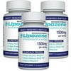 Lipozene Diet Pills - Weight Loss Supplement - Appetite Suppressant and Control - Three Bottles 90 Capsules Total - No Stimulants No Jitters