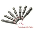thumbnail image 5 of 1Pc 50Mm 1/4 Hex Shank Five Point Magnetic Torx Screwdriver Bits T10 T15 T20 T25 T27 T30 T40 Pentalobe Electric Screwdriver Bits T30 Smile Home, 5 of 6