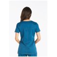 thumbnail image 3 of Dickies Essence Medical Scrubs Top for Women Mock Wrap Plus Size DK804, 4XL, Caribbean Blue, 3 of 7