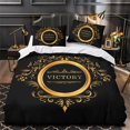 thumbnail image 3 of Home Bedding Cover Set Luxury Pattern Duvet Cover Quilt Cover Set Bed Gift Designable,Queen (90"x90"), 3 of 5