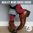 thumbnail image 4 of Debra Weitzner Mens Dress Socks Colorful Argyle Socks 12 Pairs Cotton Patterned Fun Socks, 4 of 7