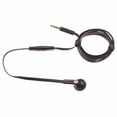 thumbnail image 1 of Wired Earphone Mono Headset for Samsung Galaxy A14 5G Phone - Single Earbud 3.5mm Headphone Flat Black W4Y Compatible With Galaxy A14 5G Model, 1 of 5