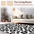 thumbnail image 2 of ODIKA 8' Machine Washable Non-Slip Area Rug, Black and Abstract Animal Inspired with Dynamic Shapes High Traffic Rug, Black, 307329, 2 of 7
