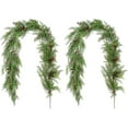 thumbnail image 6 of Guvpev 6FT Realistic Christmas Cedar Garland, Real Touch Green Artificial Greenery Garland with Red Berry, Xmas Garland Ornament for Holiday, Table, Mantel, Wall, Indoor Outdoor Christmas Decorations, 6 of 14