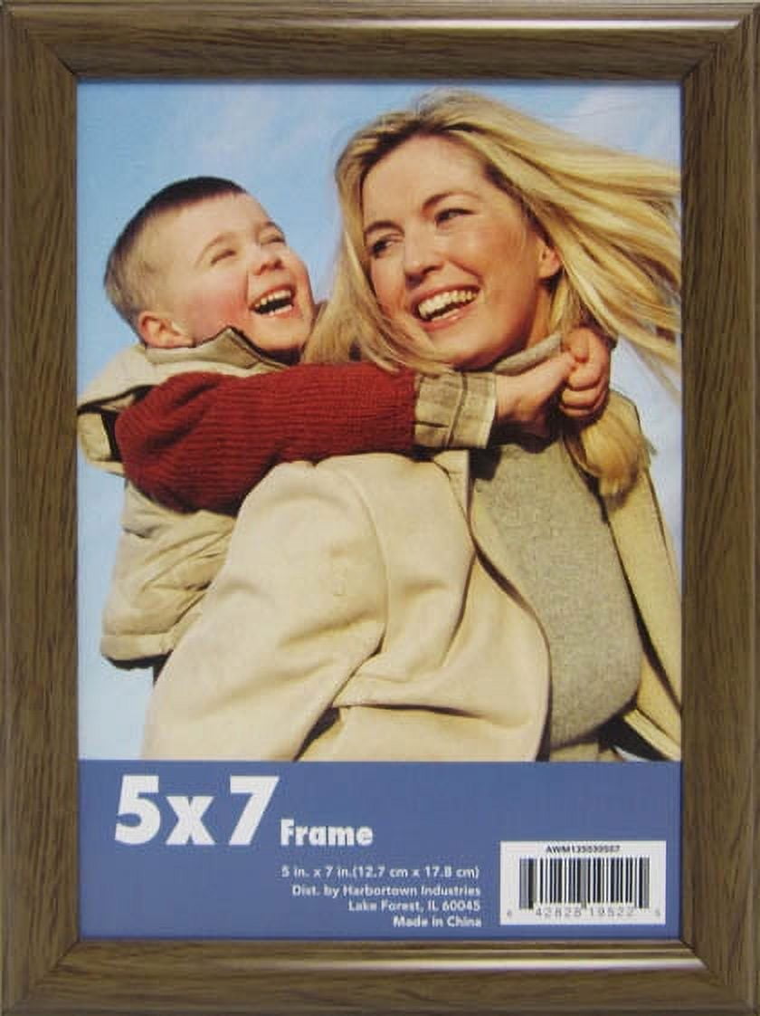 Mainstays Thin Rounded 5x7 Oak Picture Frame