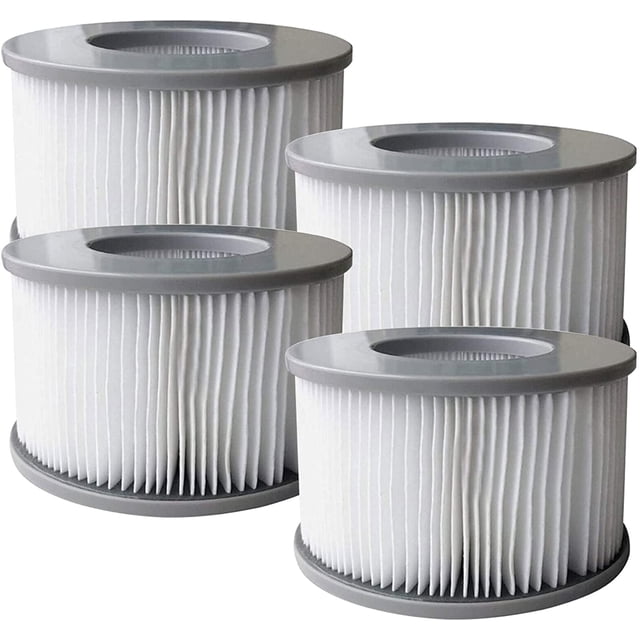 Set Of 4 Replacement Filter Cartridges For Mspa Inflatable Swimming Pool, Jacuzzi