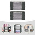 thumbnail image 6 of WHAMVOX Grey Cloth Clothes Storage Bags for Daily Use Foldable with Zipper Under Bed Large Capacity, 6 of 8