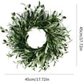 thumbnail image 3 of Corona de olivo artificial de 17,7 pulgadas para puerta de entrada, corona verde con hojas de olivo, coronas verdes, pared, hogar, exterior, interior, ventana, festival, boda, decoración navideña, 3 of 5