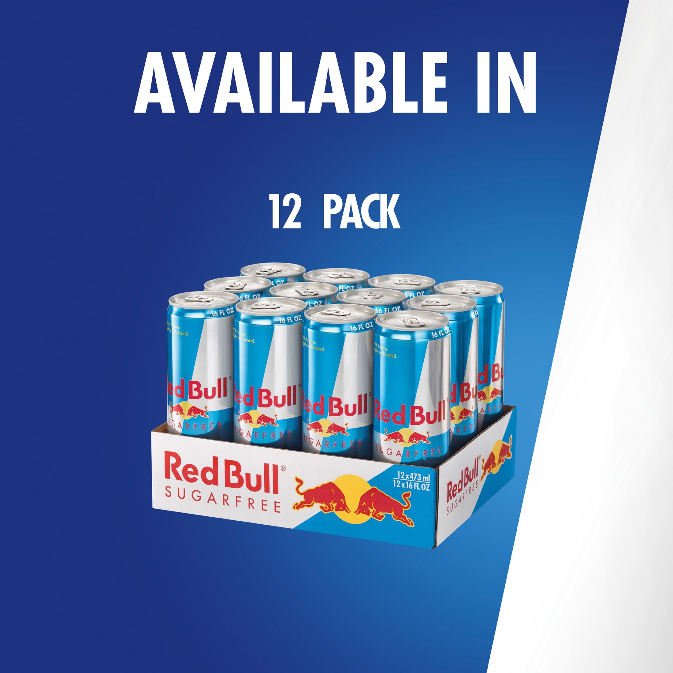 Red Bull Sugarfree Energy Drink, 16 fl. oz., Pack of 12 Cans