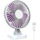thumbnail image 1 of USB Powered Fan, Small Desk Fan with 3 Settings, Personal Quiet Fan with Strong Airflow and Low Noise, 40 Tilt, Portable Desk Fan - 1.1m Cord (White P, 1 of 5