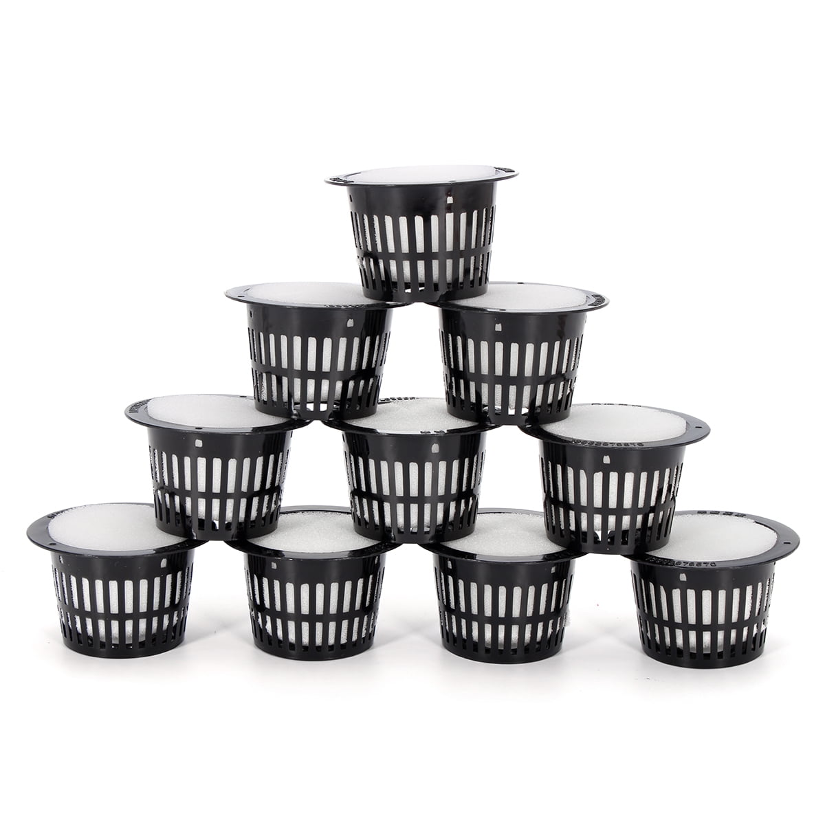 10 Pack Net Pots Round Heavy Duty Cups Wide Lip Design Orchids