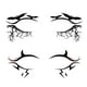 thumbnail image 3 of 4 pares de pegatinas de sombras de ojos para Halloween, decoración de mascaradas, usos amplios, maquillaje A, 3 of 4