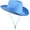 Blue, variant on Plain Felt Cowboy & Cowgirl Hat for Men, Women, and Teens | Western Studded Cowboy Hat in Adult Sizes