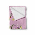 thumbnail image 2 of Live Laugh Love Soft Flannel Fleece Blanket, Floral Words Composition on an Abstract Pink Background Typographic Pattern, Cozy Plush for Indoor and Outdoor Use, 60" x 80", Multicolor, by Ambesonne, 2 of 6